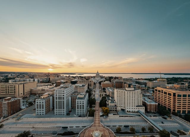 skyline view of madison, wi